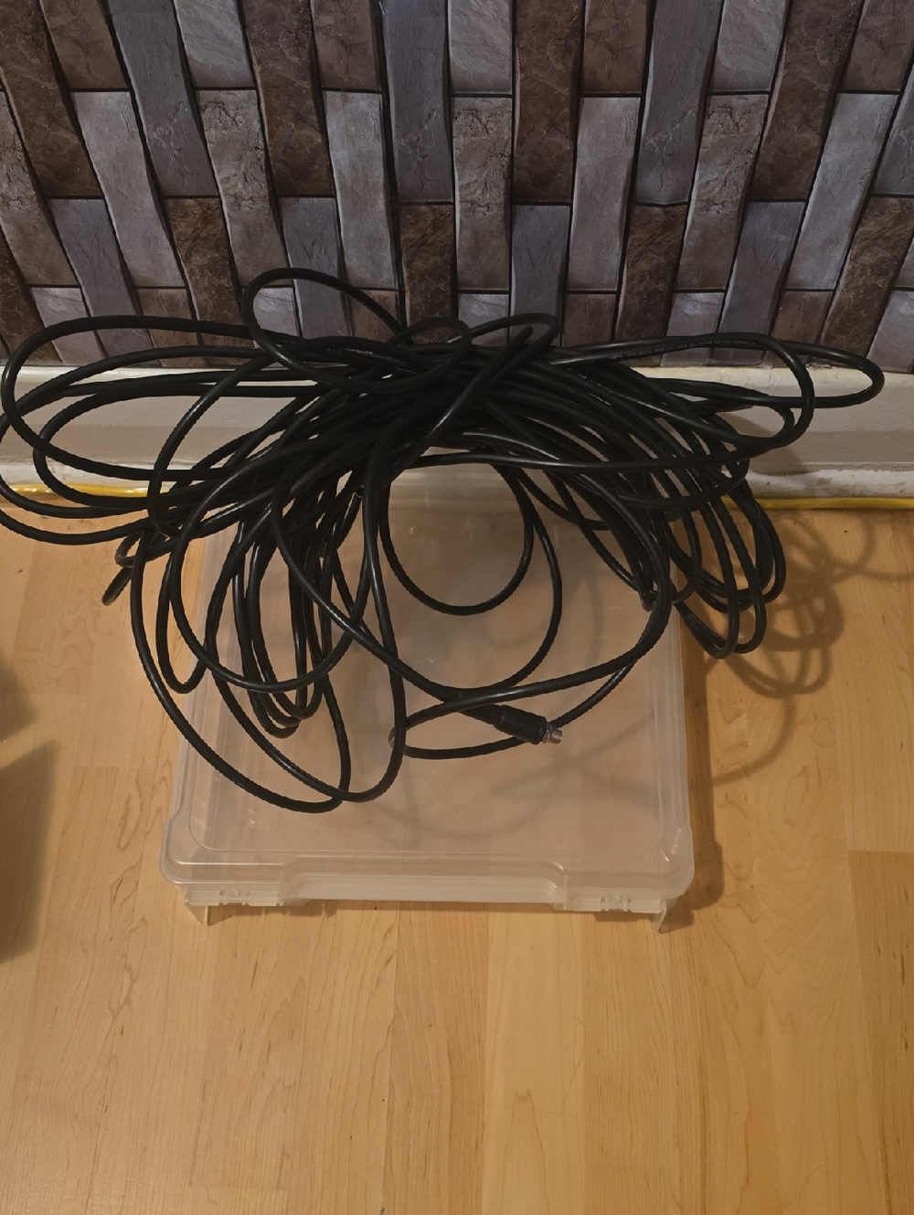 Black audio/coax cable
